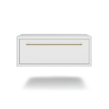 Тумба прикроватная подвесная ROYAL 5200 эко (Белый-р.золото)