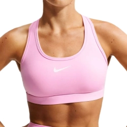 Теннисный бюстгальтер Nike Swoosh Medium Support Padded Sports - pink rise/white
