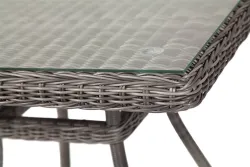 "Айриш" стол плетеный из искусственного ротанга, цвет графит