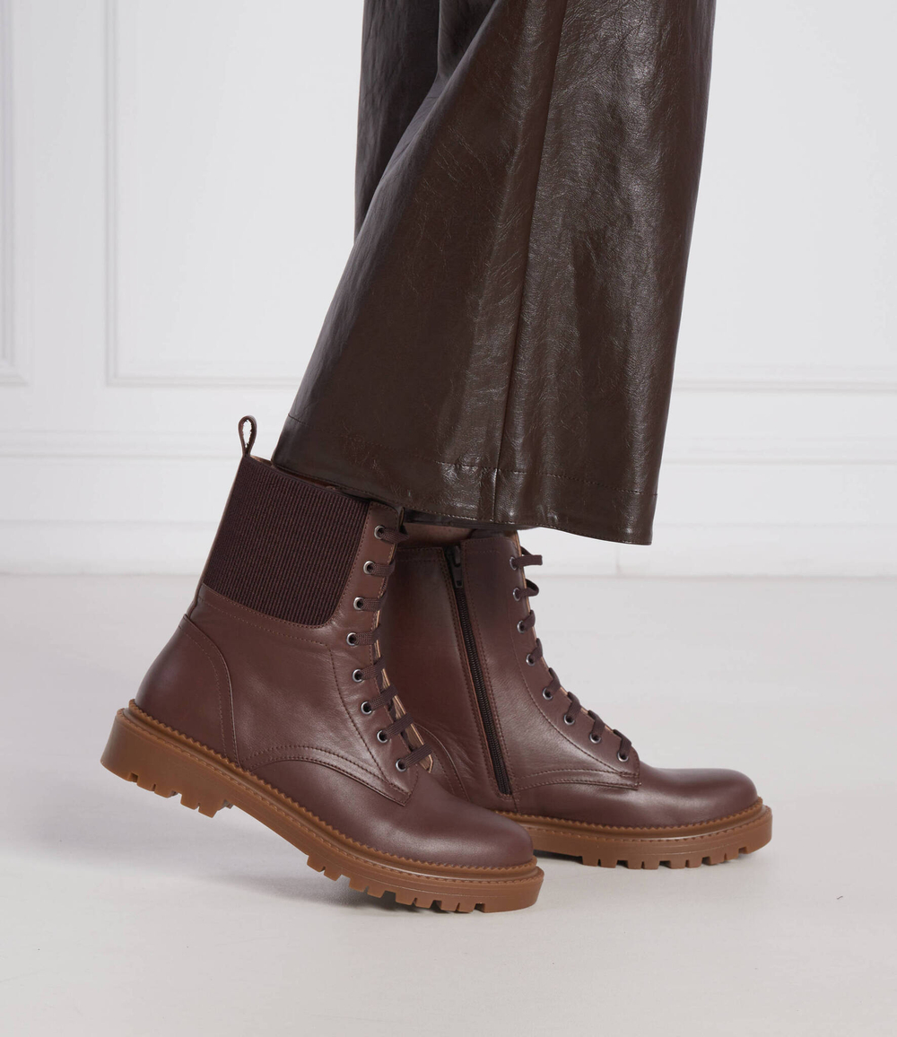 Кожаные ботильоны mescal Marella - коричневый(67960626)