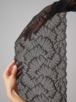 03-248 ОПТ Кружево эластичное 23 см, черный