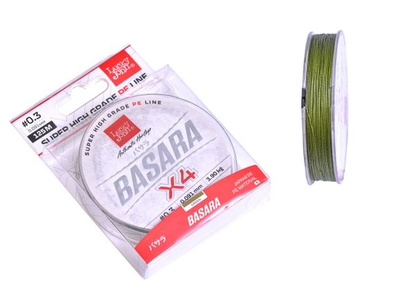 Леска плетёная Lucky John Basara Green 125/009
