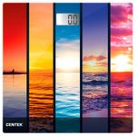 Весы напольные CENTEK CT-2421 "Закат", электронные, вес до 180 кг, квадрат, стекло, с рисунком, CT-2421 Закат