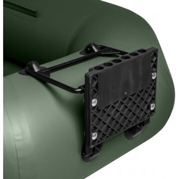 Лодка Тонар Шкипер А260НТ надувное дно, навесной транец, зеленый