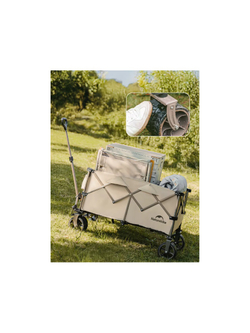 Тележка туристическая Naturehike Rubiks Cube 68х43х94 см, 80 л, бежевая