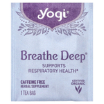Yogi Tea, Breathe Deep®, без кофеина, 16 чайных пакетиков, 32 г (1,12 унции)