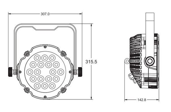 Involight LED PAR1842W