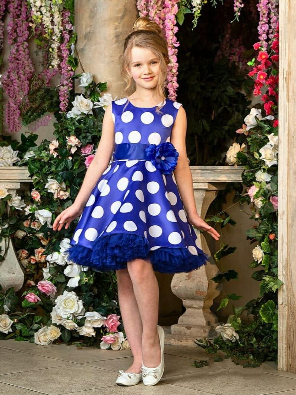 Нарядное платье "Стиляги" в горох