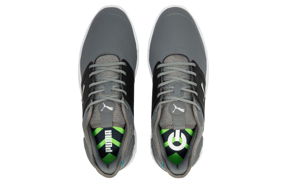 PUMA IGNITE Elevate Wide Low top Golf Shoes Men"s Black Gray Blue