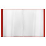 Папка с 60 вкладышами, Стамм Стандарт, 700мкм, корешок 21мм, красная