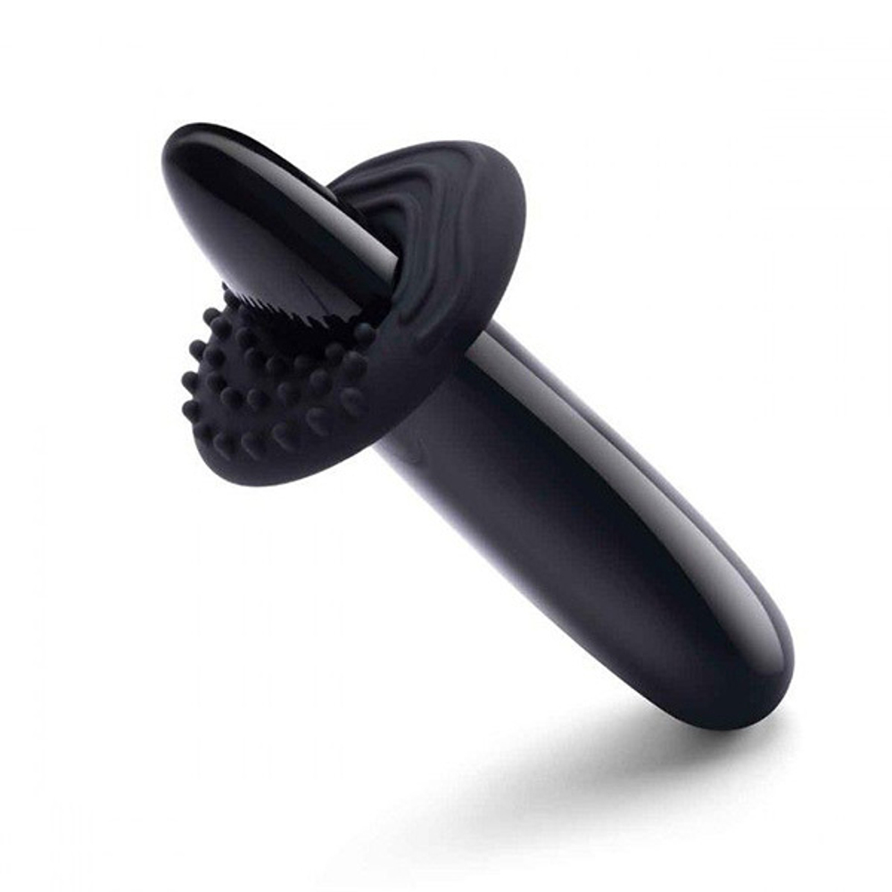 Массажер из черного обсидиана Le Wand Crystal Slim Wand