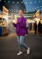 Свитшот женский оверсайз хлопок толстовка