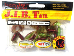 Мягкая приманка Lucky John J.I.B TAIL 1.5in (38 мм), цвет T40, 15 шт.