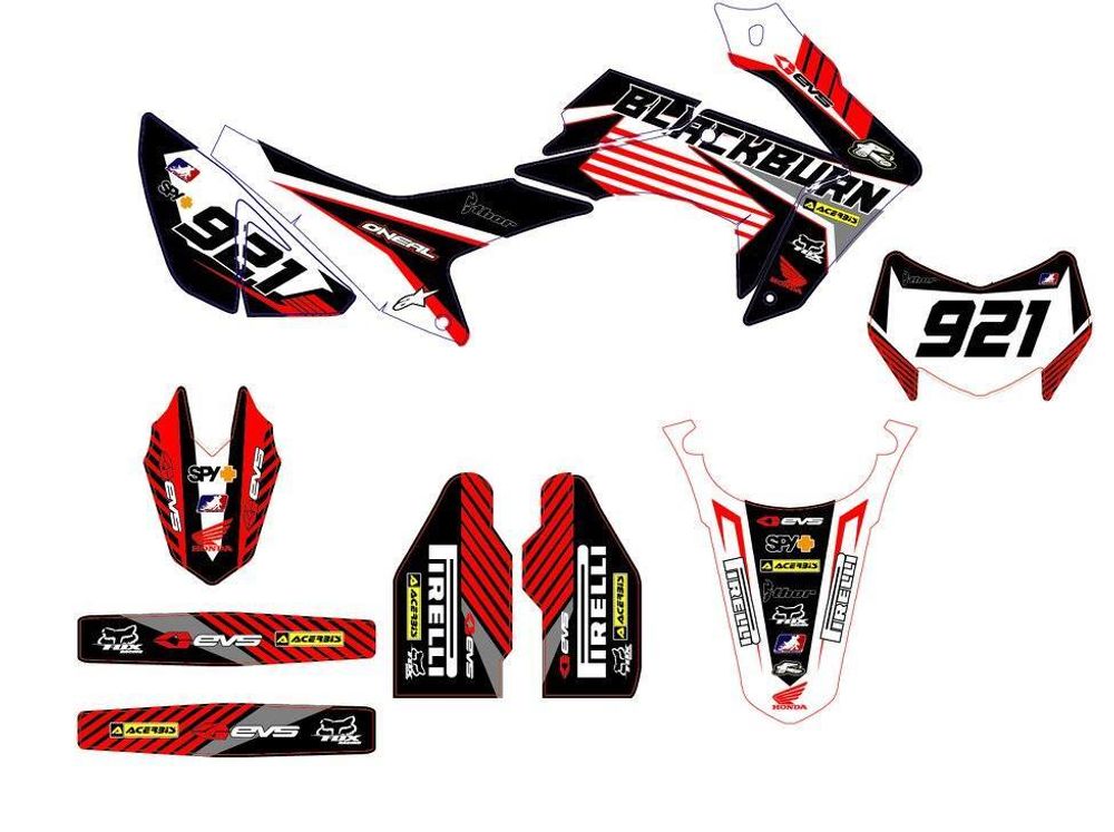 Graphic decal set, Sticker kit, for Honda CRF250L-M 2012-2020