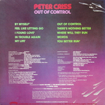Peter Criss / Out Of Control (LP)