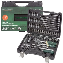 Набор инструментов 82 пр. 1/4''3/8''(6гр.)(4-22мм) RockForce##Rock FORCE RF-4821-5DS-м