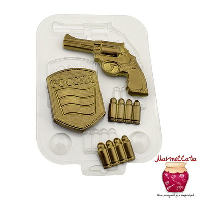 Форма для шоколада НАБОР ВОЕННОГО, пластик