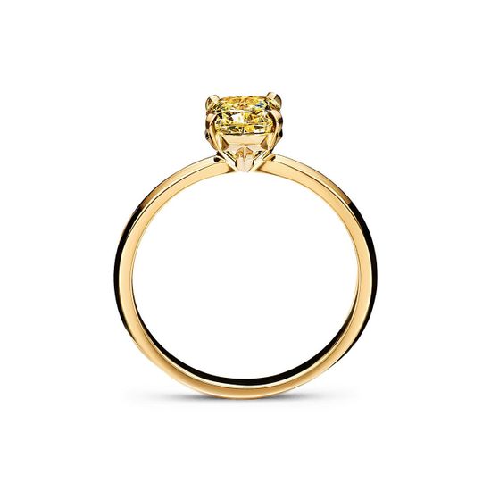 Помолвочное кольцо Tiffany в желтом золоте с желтым бриллиантом 1 кт