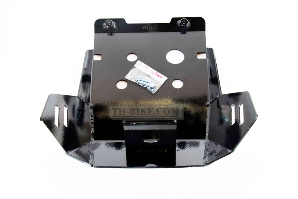 Skid Plate for Honda CRF300Rally (2021-UP). Aluminium, 4mm. Black (Gloss)