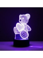 Светильник сенсорный «Мишутка» LED 7 цветов USB/от батареек