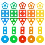 Сортер-пирамидка, 5 фигур, "Геометрик", метод Монтессори, развивающий, дерево, BRAUBERG KIDS, 665259