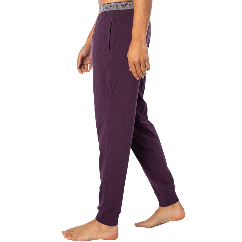 Мужская пижама серая толстовка, фиолетовые штаны Emporio Armani 111789_4F720 15449