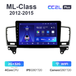 Teyes CC2L Plus 9" для Mercedes-Benz ML-Class 2012-2015