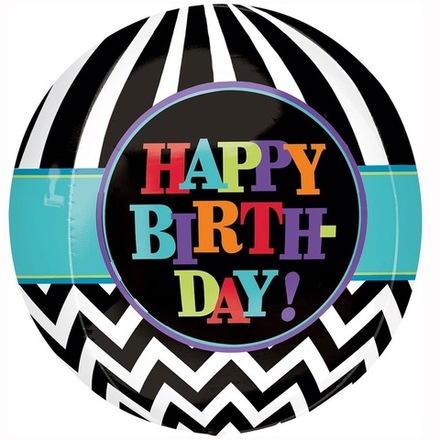 Шар Сфера 3D Happy birthday