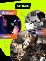 Вокальный динамический микрофон Shure SM58 с выключателем