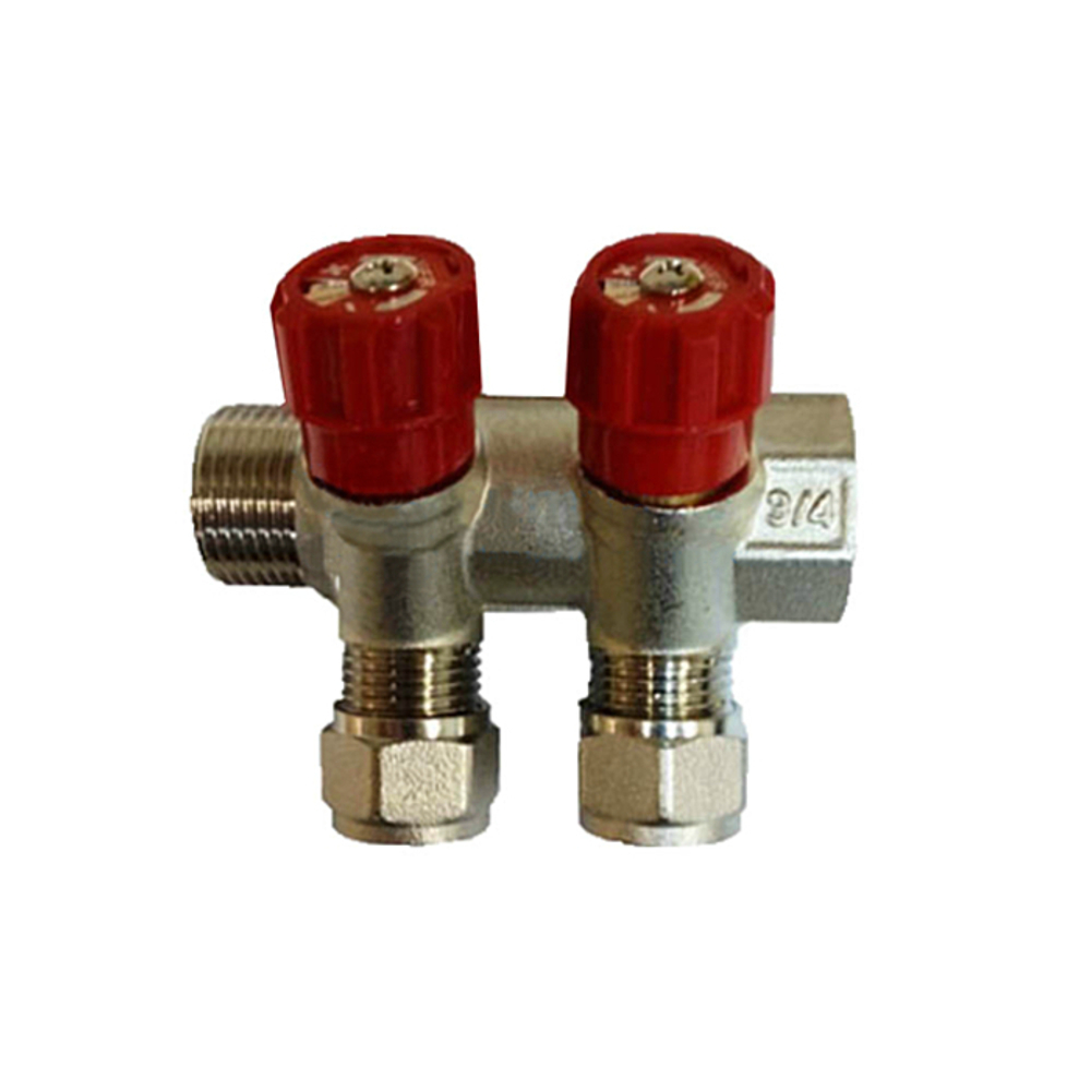 VR502 Коллектор с вент. и цангами 3/4"х16-2 вых. VIEIR