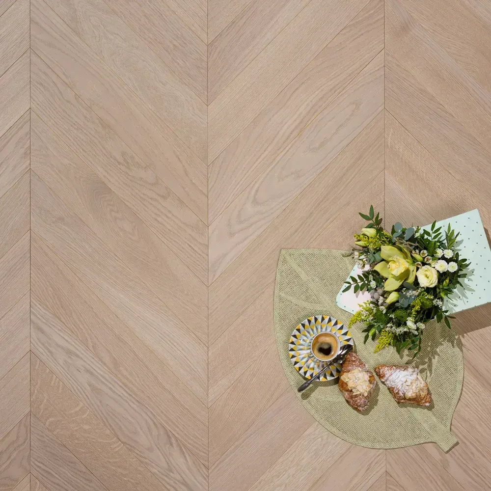 Инженерный паркет Coswick Дуб Серый Дэви (Davy's Grey) Шелковое масло ультраматовое