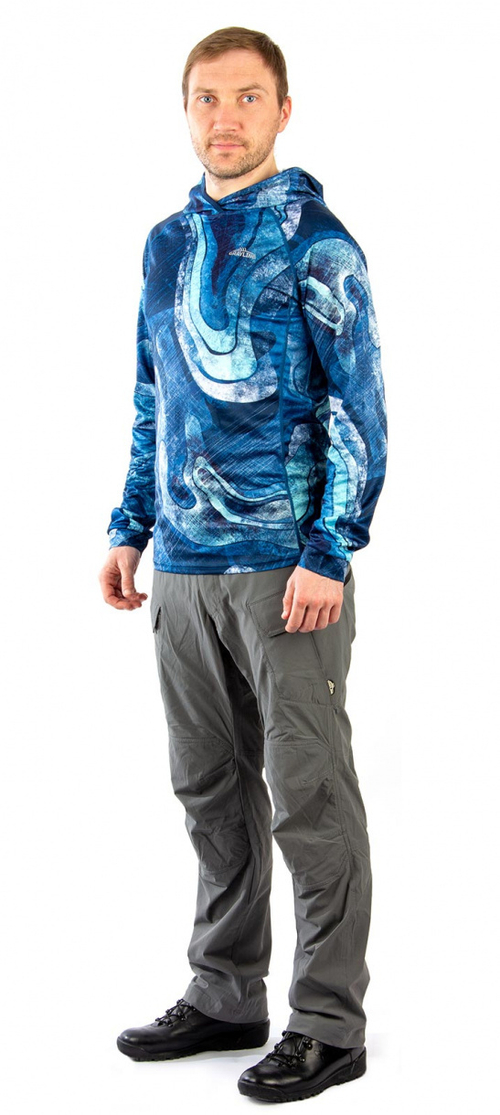 Лонгслив с капюшоном Сарган (рифы) Novatex