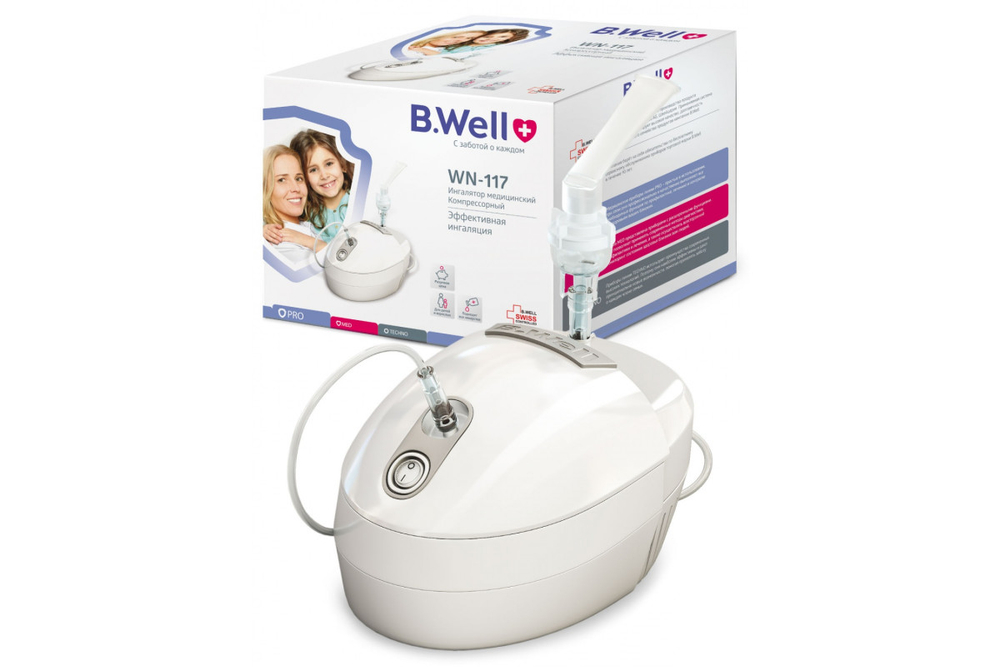 Компрессорный ингалятор (небулайзер) B.Well WN-117