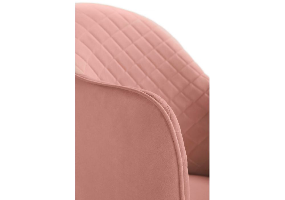 Стул на металлокаркасе Vener coral / black