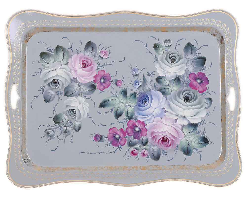 Zhostovo metal tray A29D21072517