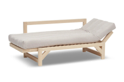 Диван кушетка Элиза, рогожка, белый