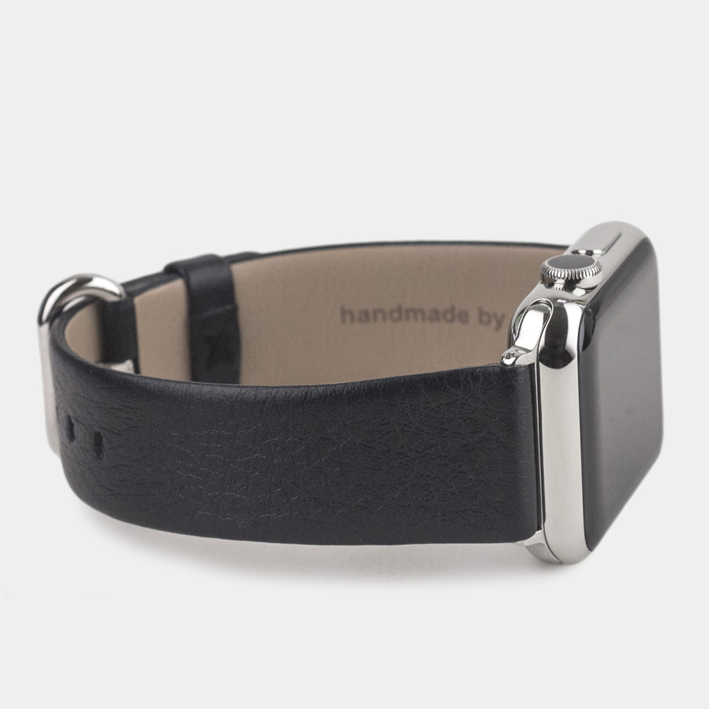 Ремешок для Apple Watch 42/44mm Classic из кожи теленка черного цвета