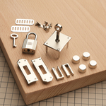 Комплект фурнитуры для сумки Birkin 30/35, цинковый сплав, цвет серебро