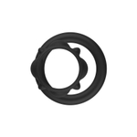 Черная эрекционная насадка на пенис - 6,2 см. (Цвет: черный)