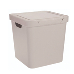 Ящик с крышкой универсальный "luxe", 286х286х286 мм, 18л (светло-бежевый)