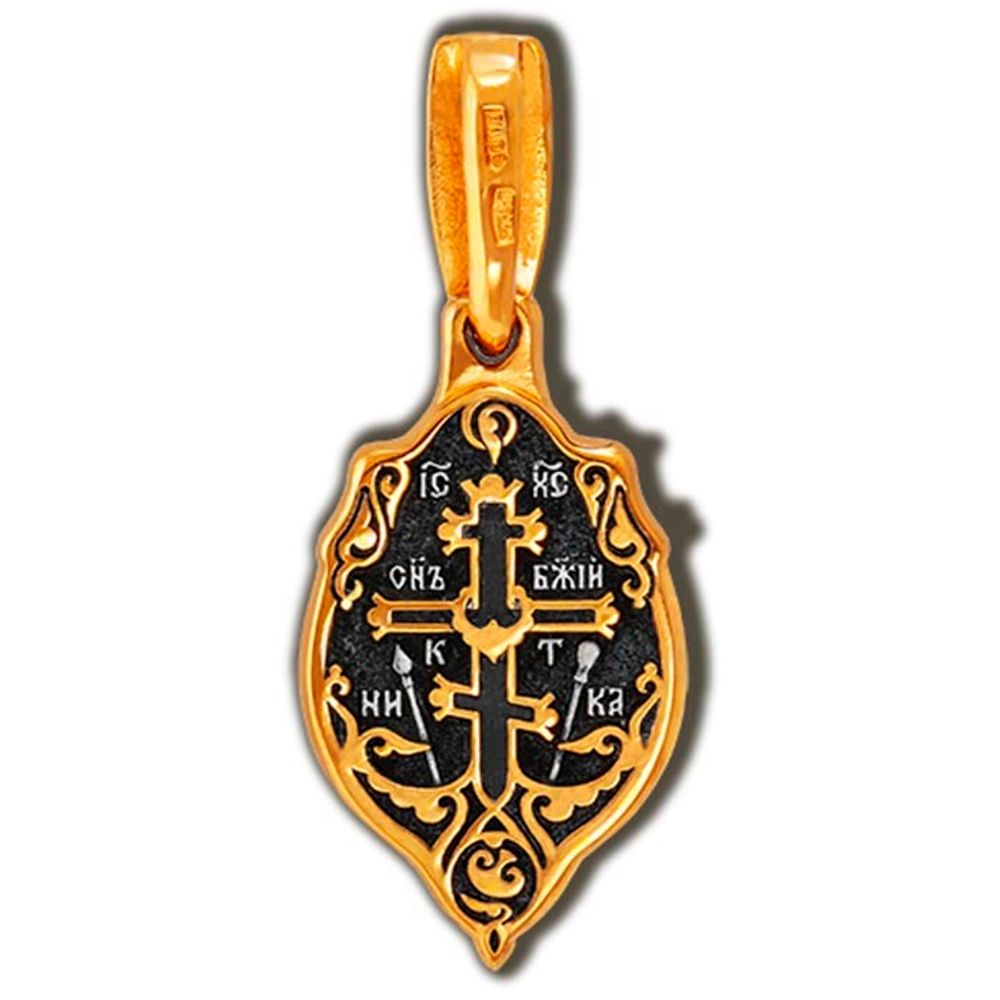 Ксения Петербургская. Нательная икона из серебра с позолотой.