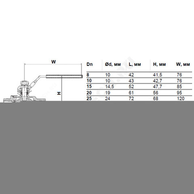 Кран шаровой нерж SS316 4012H Ду 40 Ру63 ВР L=93мм полнопроходной Benarmo