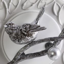 Полка-ключница Терра Бранч Айс Античное Серебро