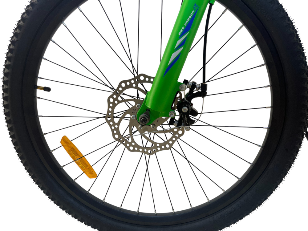 Велосипед Bike Dragon 24" 21скор (стальная рама, SunRun, диск. тормоз) BD-2-24-2 зеленый