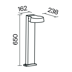 Ландшафтный светильник Outdoor O443FL-L12GF3K