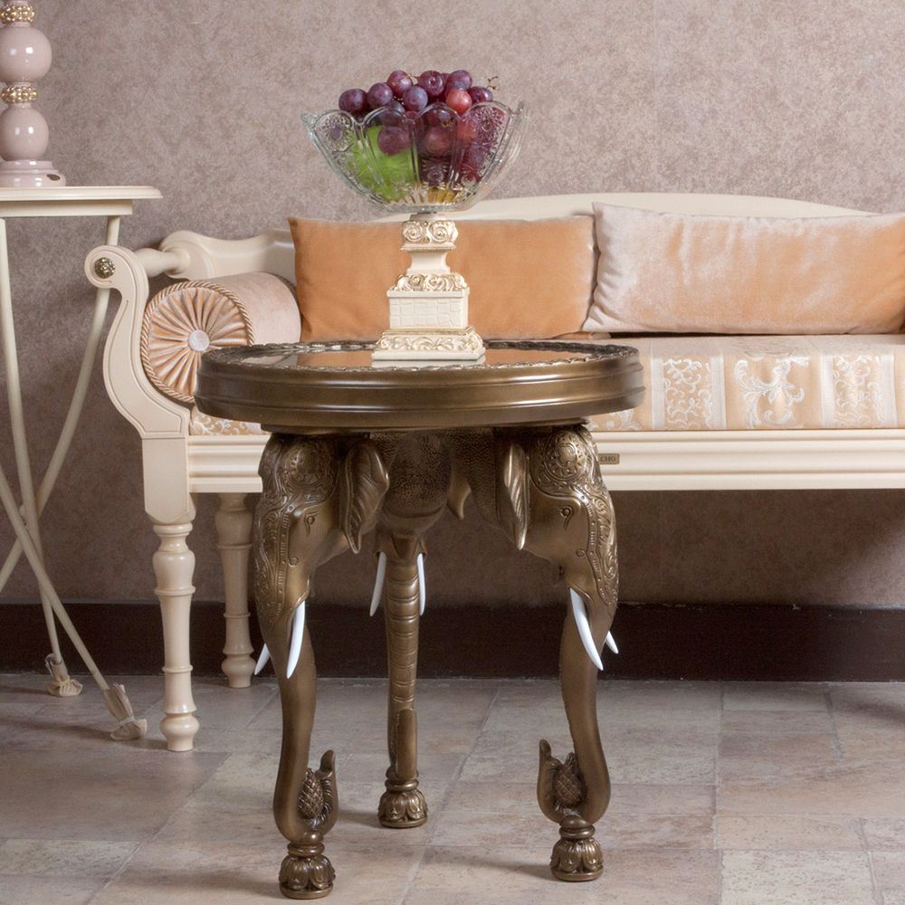 Стол Слон 2 Бронза