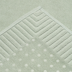 Коврик для ванной с фактурным бортиком мятного цвета из коллекции essential, 50x80 см