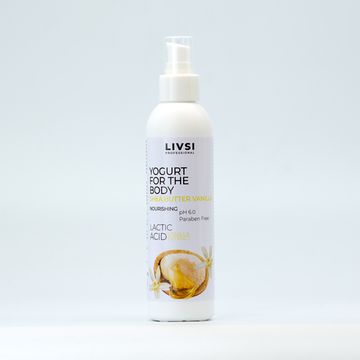 Крем йогурт для тела с маслом Ши и Ваниль 200 мл. Livsi