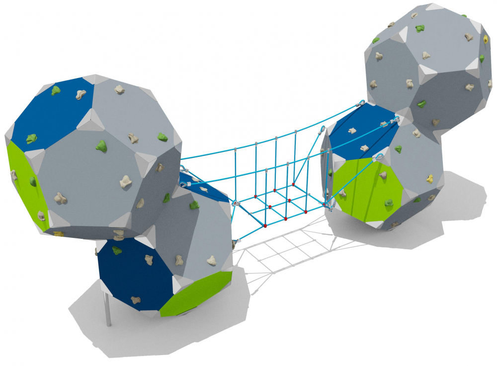 Пространственная конструкция HDPE 35507 для уличной площадки