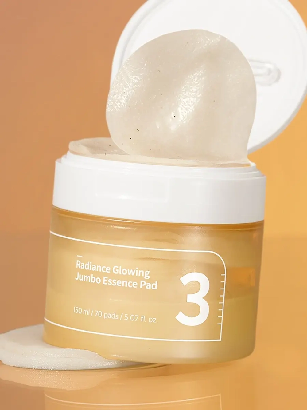 Numbuzin Питательные тонер-пэды для ровного тона и сияния кожи No.3 Radiance Glowing Jumbo Essence Pad 70 шт